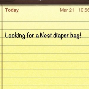Nest Diaper bag