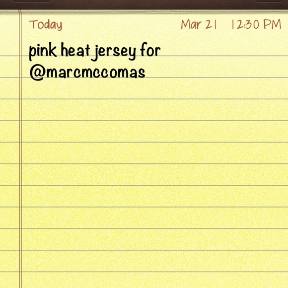 Pink heat jersey