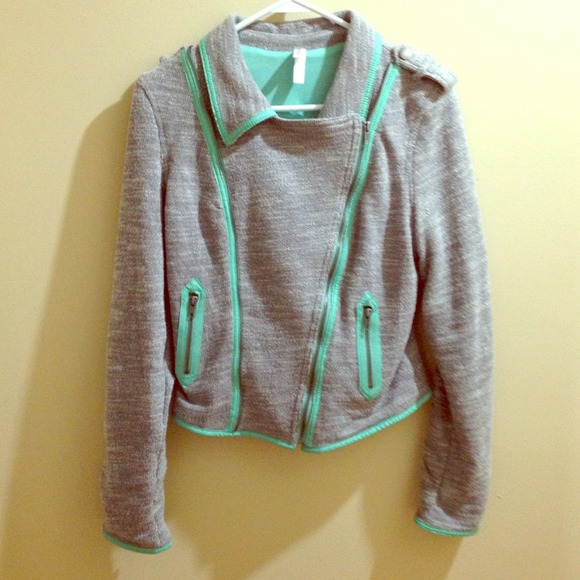 🚫SOLD🚫Mossimo knit motorcycle jacket