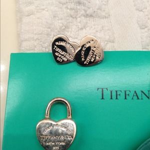 Tiffany 925 Earring and 925 Heart Pendant