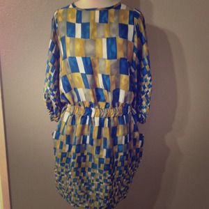 Geometric printed dress