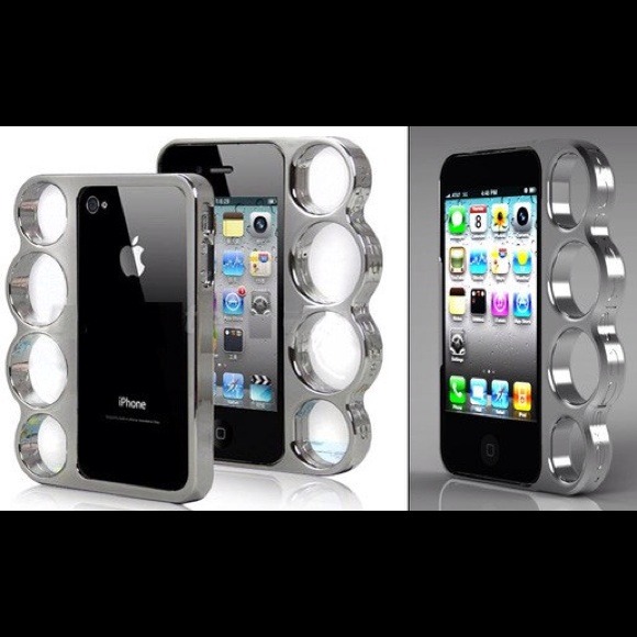 Silver knuckle iphone4/4s case. - Picture 1 of 1