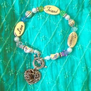 Love, Friend, Forever bracelet