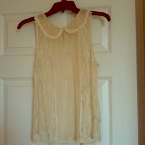 Lace tank top shirt