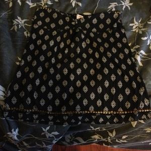 Blue and tan tank top