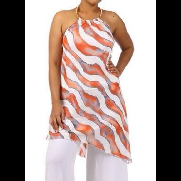 Jumpsuit with sheer top and flare pantsl