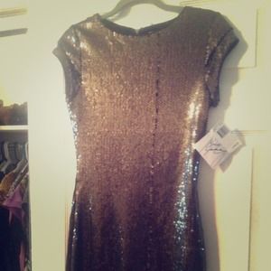 Badgley Miscka sequined fitted dress