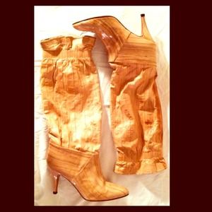 Vintage Eel Skin Boots Sz 7