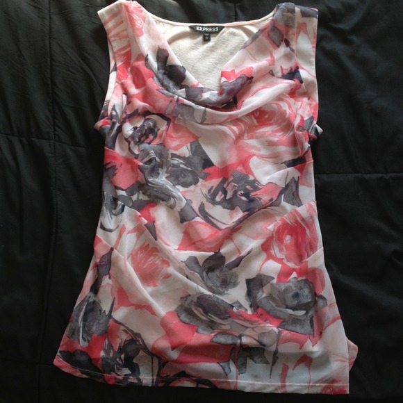 Express sleeveless floral tank