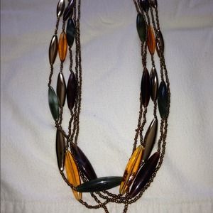Multi strand necklace - long