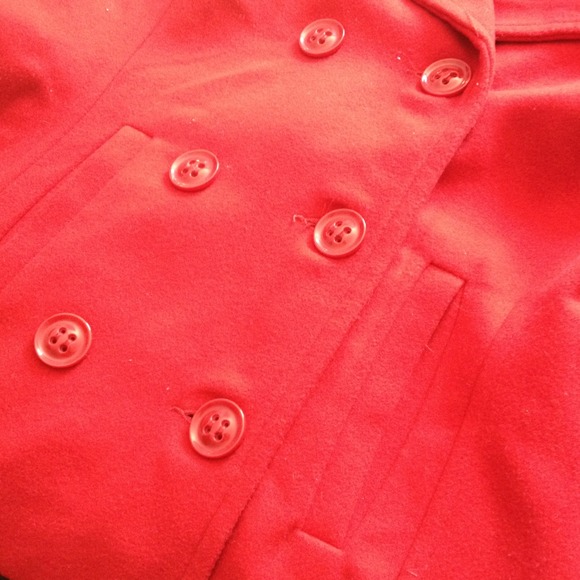 TRADED🎀 XXI Red trench coat with detachable hood - Picture 2 of 4