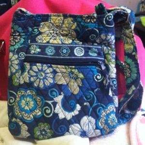 Blue sling Vera Bradley purse