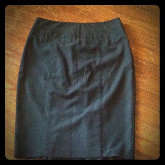 Charcoal pencil skirt