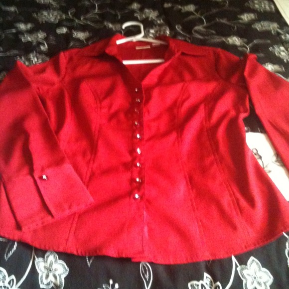 Red button up - Picture 2 of 2