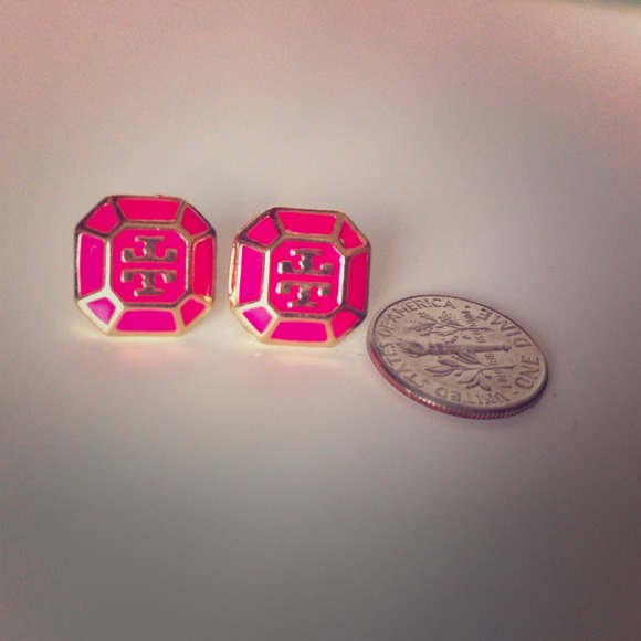 Pink&Gold Stud Earrings