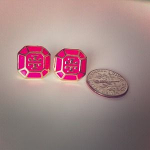 Pink&Gold Stud Earrings