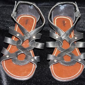**Sold**Black Sandals - Never been worn