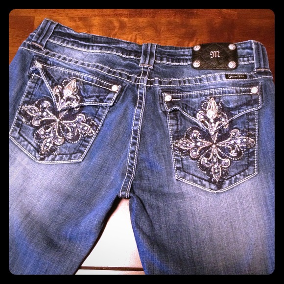 Miss Me Jeans size 33 with 33 inseam Boot Cut.