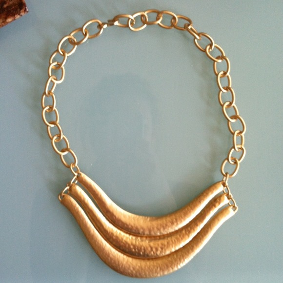Gold Statement Necklace - Picture 2 of 4