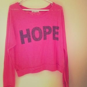 HOPE SHIRT/sweat shirt