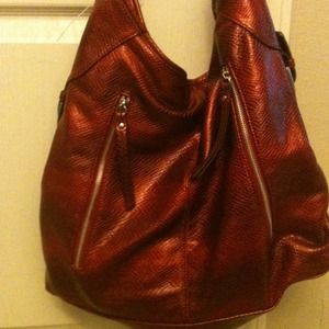 Red purse oversized