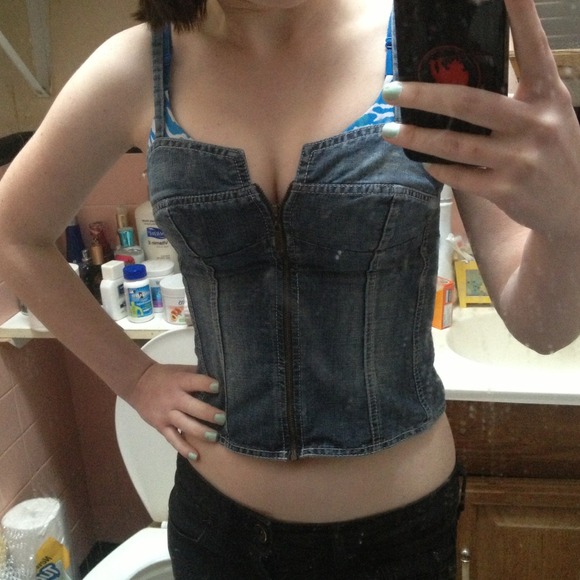 ✨SOLD✨Denim corset - Picture 4 of 4