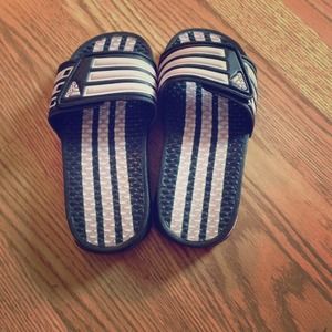 Pink Adidas sandals