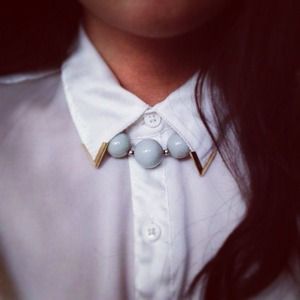 Chunky Mint Statement Necklace