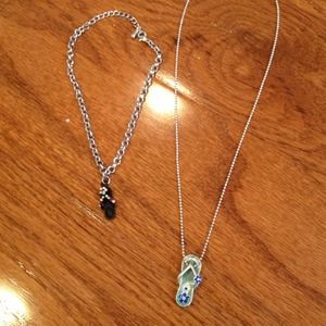 Flip Flop necklace and Anklet