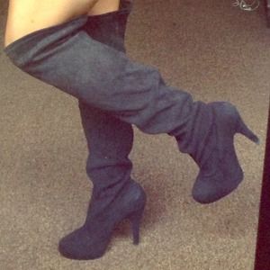 Knee high boots w/ 3 inch heel