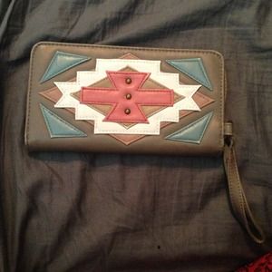 tribal print wallet