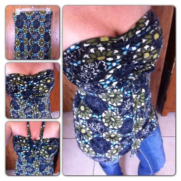 ⚠ReservedBeautiful flower print tube top/or halter