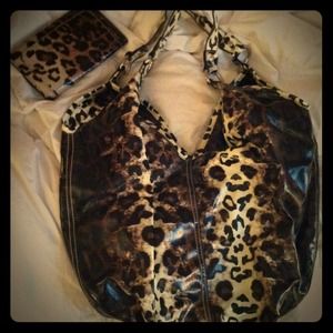 -REDUCED PRICE- Cheetah purse AND matching wallet