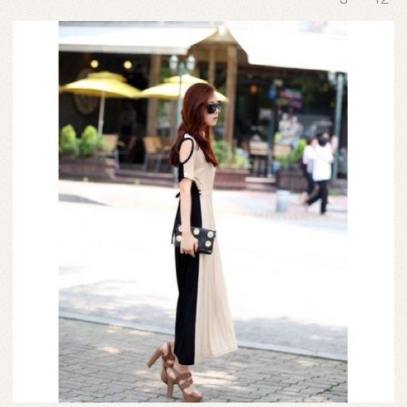 Brand new beige with a hint of pink maxi bundle