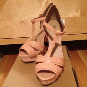 Zara pink platform sandals