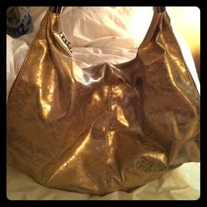 Gold shiny purse