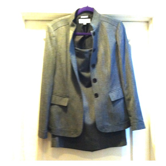 *Reduced* Calvin Kline grey skirt suit.