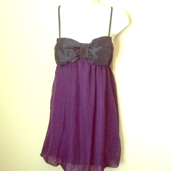 Black and purple bubble dress