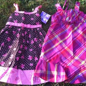 !NWT 2 little girls sz 5 dresses