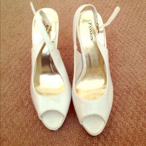 Cute white heels