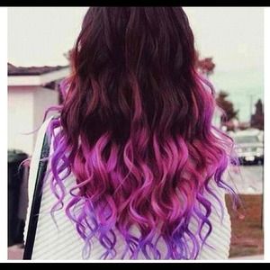 Google Pink and purple ombré for the extensions 💇