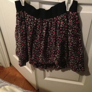 Express floral skirt
