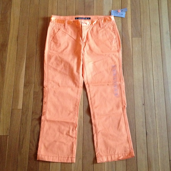 DKNY Jeans tangerine cropped pant