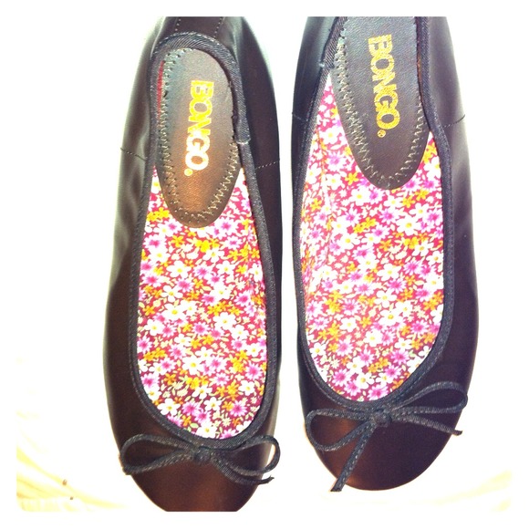 Brown Bongo ballerina flats