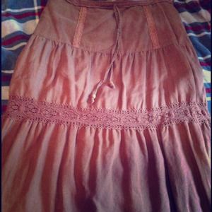 SOLD! Brown A-Line Skirt