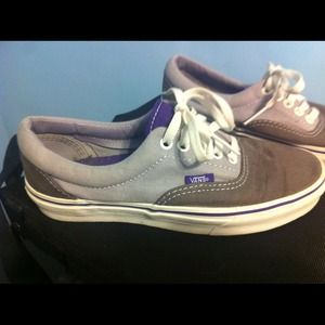 Gray and Purple Vans