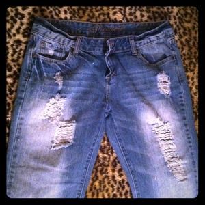 Worn n weathered jeans!!