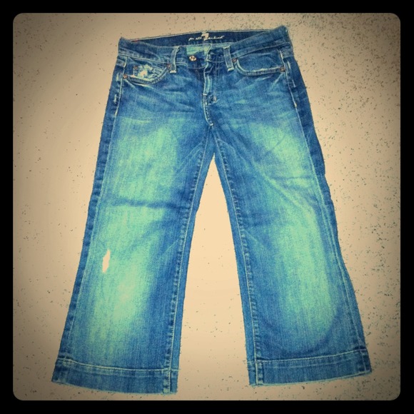 7 for all mankind jean Capris - Picture 1 of 4