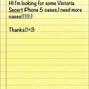 Looking for vs iPhone 5 cases!!