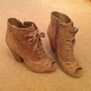 Fioni- military style- heel boot-never worn!